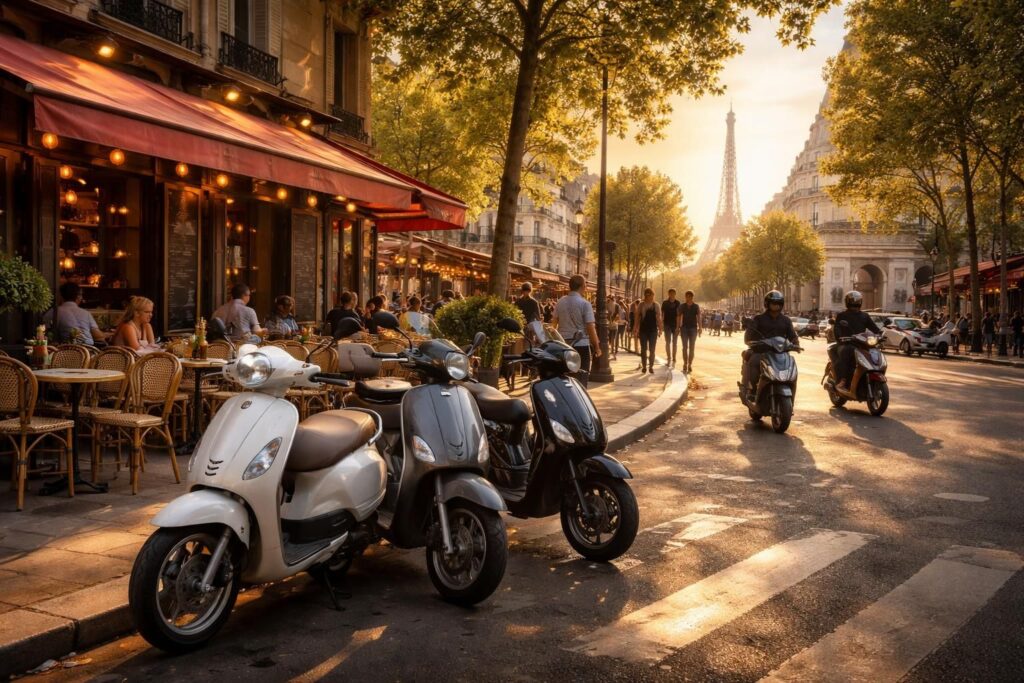 louez un scooter à paris et découvrez la ville lumière en toute liberté et flexibilité. profitez d'une expérience unique pour explorer les rues, monuments et quartiers emblématiques.