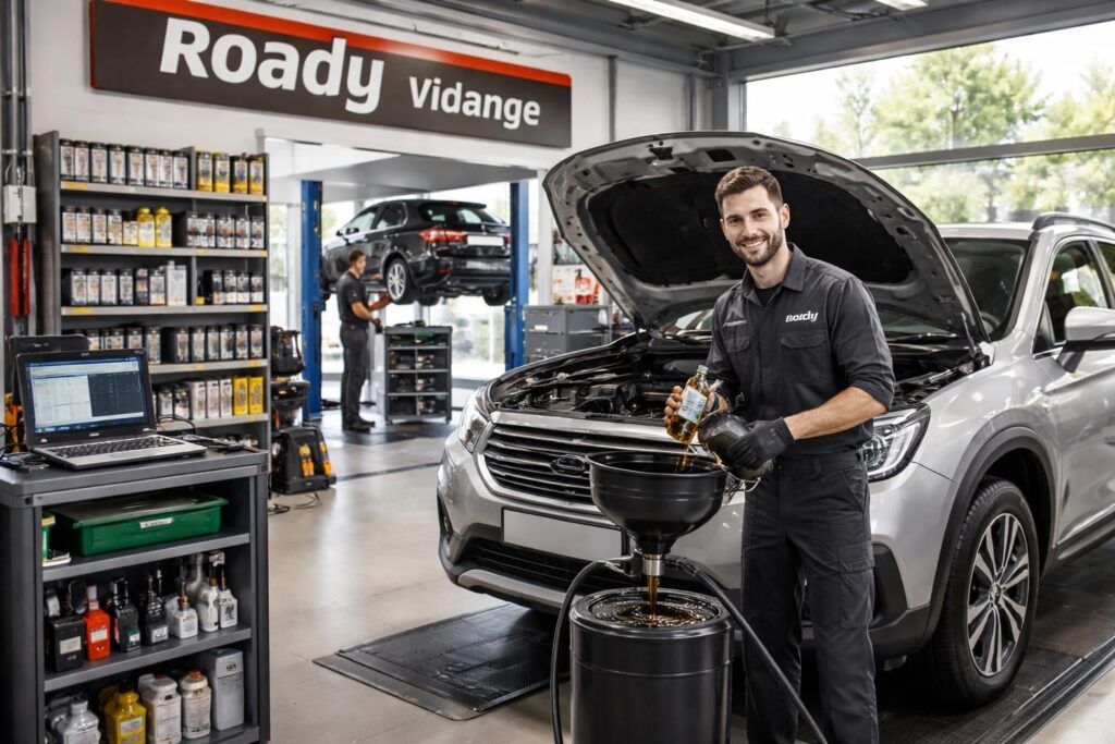 découvrez les services proposés par roady pour la vidange de votre véhicule : qualité, rapidité et conseils d'experts pour entretenir votre voiture en toute sérénité.